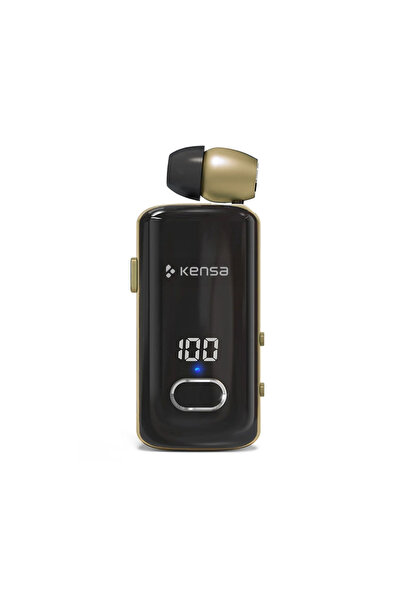 Kensa Bluetooth Makaralı Kulaklık | 12 Saat Konuşma | Dijital Ekran | Titreşi...