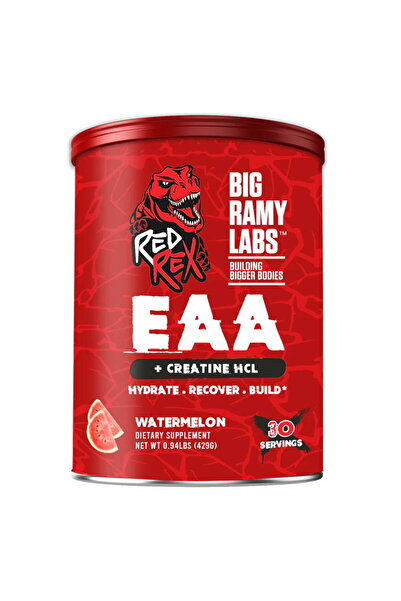 BIG RAMY LABS ريد ريكس إي إيه إيه + كرياتين هيدروكلوريد، بنكهة البطيخ، 30