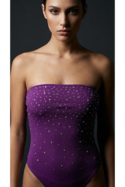 Maximix taşlı bodysuit