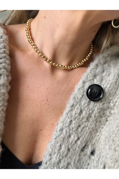 Rossetto Atelier Gold Mini Ball Choker Necklace