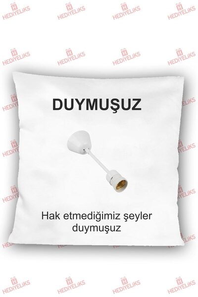 HEDİYELİKS Duymuşuz Esprili Hediye Yastık