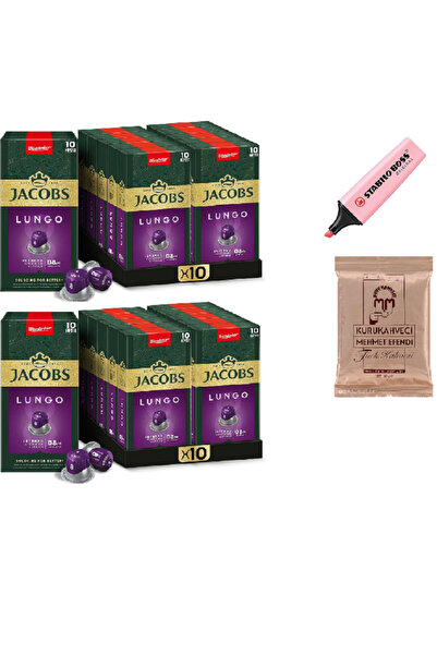 Jacobs Lungo 8 Intenso Nespresso Uyumlu Alüminyum Kapsül Kahve 10 Adet X 20 P...