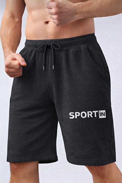 TREND ALİSSE Pantaloni scurți sport casual cu buzunare FUME - Pantaloni scurț...