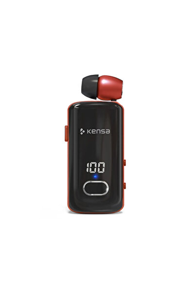 Kensa Bluetooth Makaralı Kulaklık | 12 Saat Konuşma | Dijital Ekran | Titreşi...