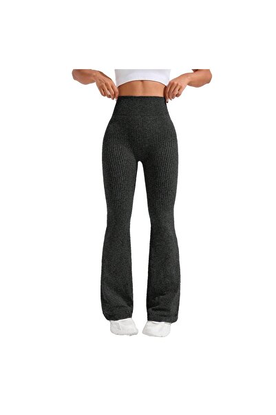 Flippy Women's Sports Pants, Flippy, for Yoga, High Waist, Flared, Knitted, B...
