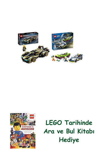 Bloomsbury Lego Vehicles Set 166 (76923 + 60415) + Lego Search and Find Book ...
