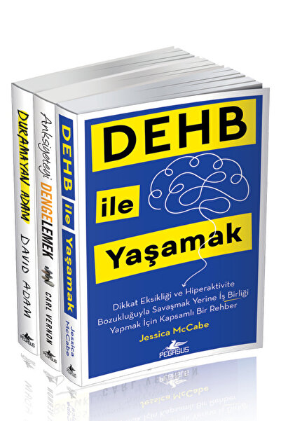 Pegasus Yayınları Anksiyete, OKB ve DEHB Kitap Seti (3 Kitap) – Yalnız Değils...