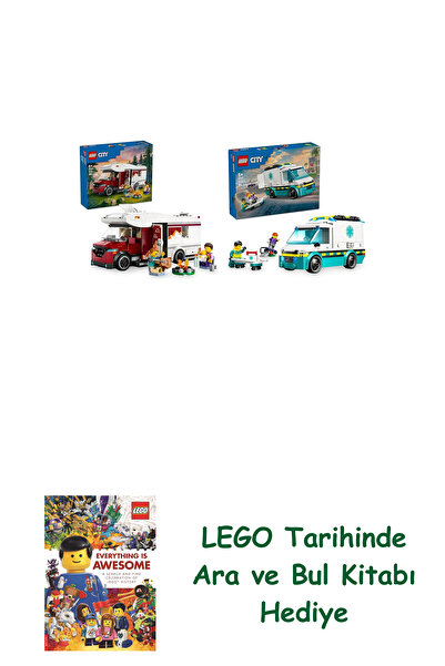 Bloomsbury مجموعة مركبات ليغو 131 (60454 + 60451) + هدية كتاب ليغو أرا آند بول