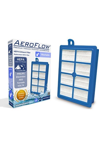 AeroFlow فلتر هيبا 13 المتوافق مع فيليبس يونيفرس 9000-9049 وقابل للغسل