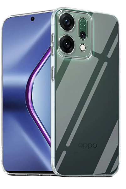 BSN STİL Bsnshop Reno 14 Case Luxury Transparent Silicone - Transparent 1058986