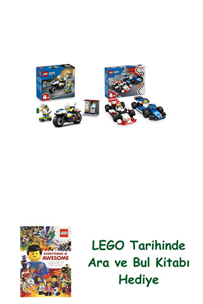 Bloomsbury Комплект Лего превозни средства 42 (60455 + 60464) + книга Лего „Т...