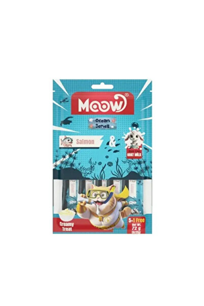 MOOW طعام سائل للقطط البالغة بالسمك والسمانة 1 قطعة 6×12 جرام