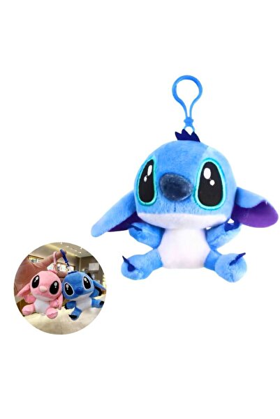 AnoaSales Jucarie de plus personaj din Lilo& Stitch, Tip Breloc, Albastru
