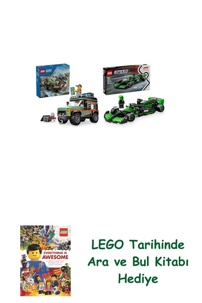 Bloomsbury مجموعة مركبات ليغو 67 (60447 + 77247) + هدية كتاب ليغو أرا آند بول