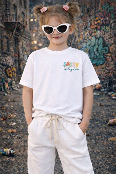 CONSTRAİN Κοριτσίστικο μαύρο μπλουζάκι |   Σέξι σαν τη μαμά μου με στάμπα