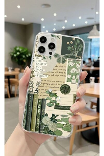 Caselya iPhone 11 Compatible Patterned Transparent Phone Case Daily Protectio...