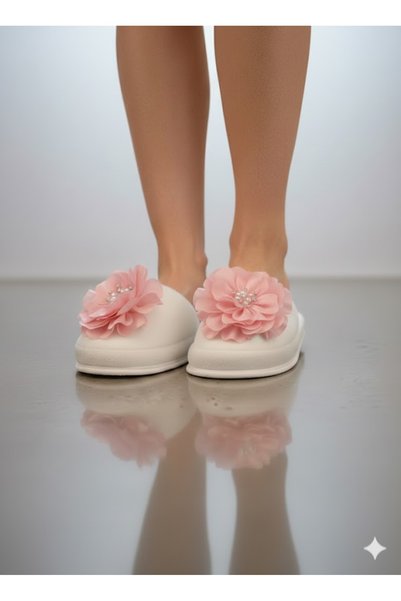 Lohusa Dünyasi K Brand Floral Maternity Slippers Crown Set