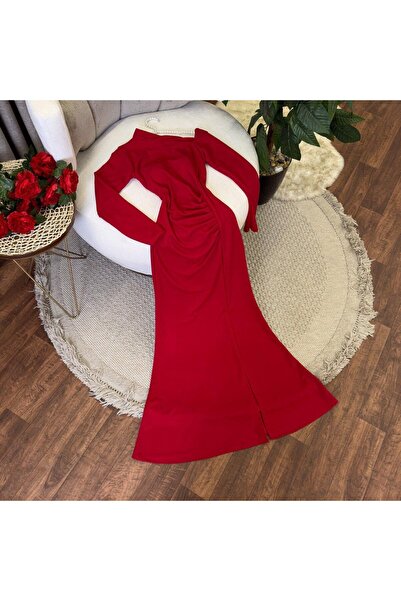 LAVİE FASHİON Crepe evening dress