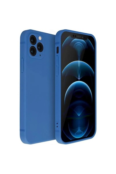 Maxcell Phone Case for iPhone 12Max, Silicone, Blue