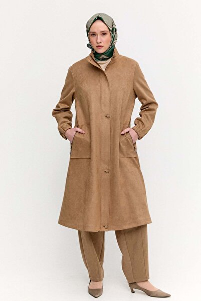 Setrms Süet Dokulu Büyük Beden Kap