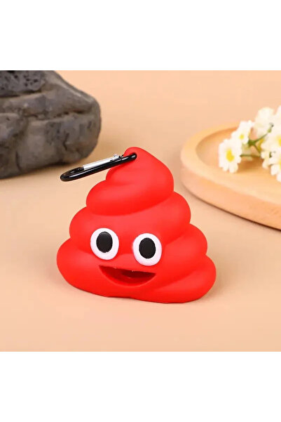 Choice6 موزع أكياس نفايات الحيوانات الأليفة على شكل براز أحمر مبدع حامل أكياس...