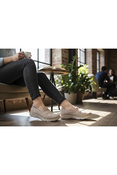 BAYRAMOĞLU KUNDURA BYK YUMUŞAK, Balerini de zi cu zi pentru femei, cu bandă î...