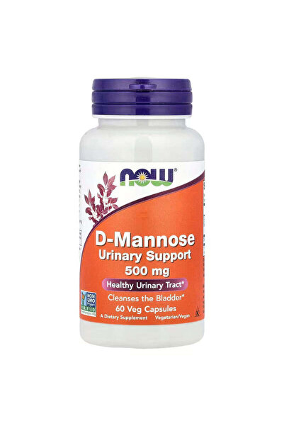 Now Foods D-Mannose Urinary Tract 500 mg 60 Veg Caps
