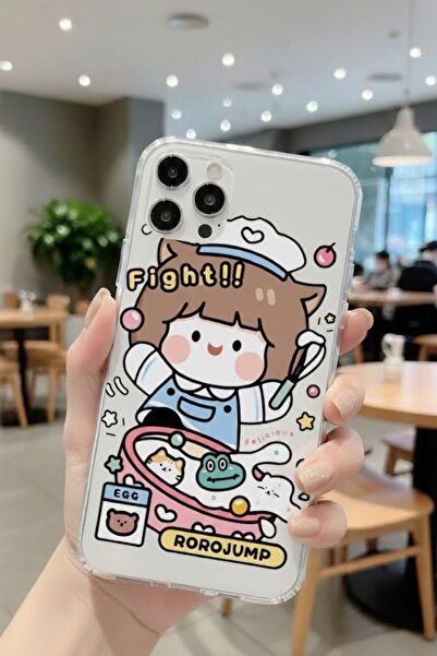 Caselya iPhone 11 Compatible Patterned Transparent Phone Case Daily Protectio...