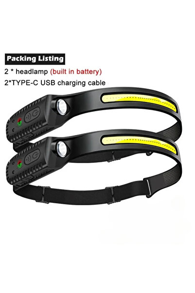 Choice4 1200mAh 2PCS 1-10PCS LED tion Headlamp Rechargeable Head Flashlight 1...