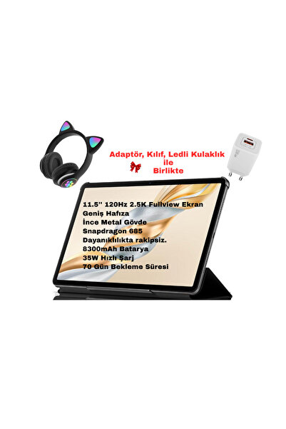 HONOR Pad X9a 2.8Ghz 8Gb 128Gb 11.5''-Android Tablet Adaptör,Kılıf