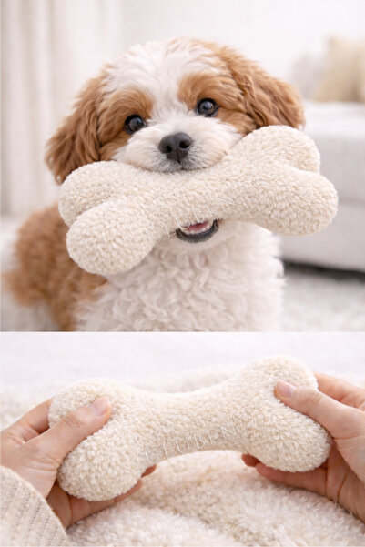 ULUBEN Wellsoft Soft Dog Bone Toy – for Carrying and Playing, 16 cm