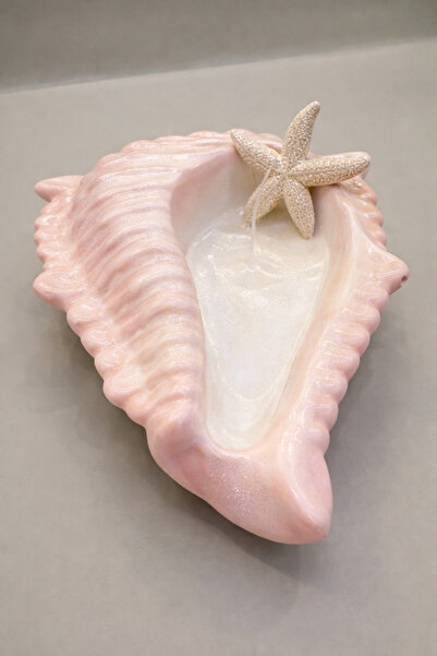 Store Deniz Kabuğu Şeklinde Dekoratif Okyanus Kokulu Mumluk