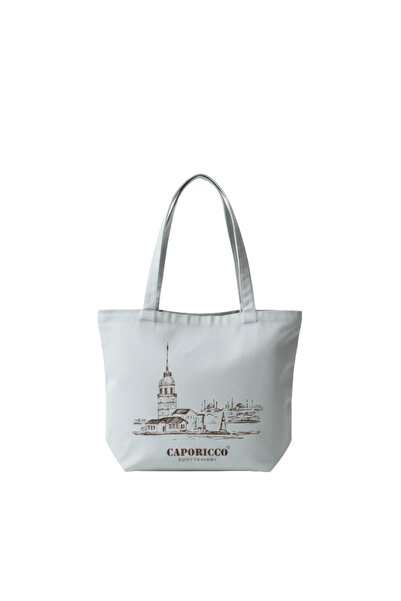 Baghashtag Maiden's Tower Printed Blue Cloth Bag