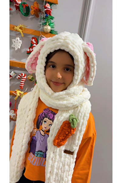 ipeklife Tavşan kulak Atkılı Bere Balaklava