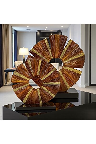 Mioletti Gold Kahverengi Cam Disk Füzyon İkili Set