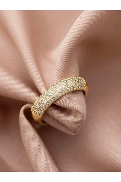 Zuum Accessories Zirkon Taşlı Özel Seri 14K , Gold , Sarı Renk Tasarım Ayarla...