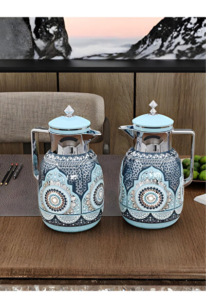 Generic Decorative tea and coffee thermoses 1+1 liter