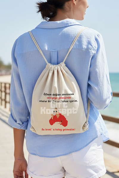 giftkonsept I Didn'T Easily Get to This Level Funny Drawstring Adjustable Raw...