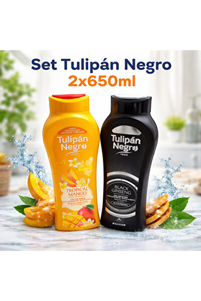 Tulipan Negro Set Gel de Dus 2x650ml