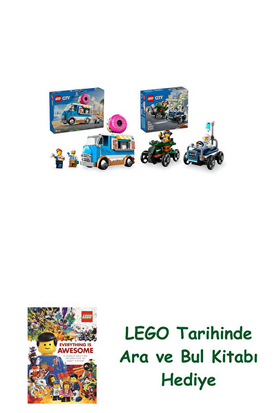 Bloomsbury Lego City set 160 (60452 + 60459) + Lego knjiga za igru "Pronađi i...