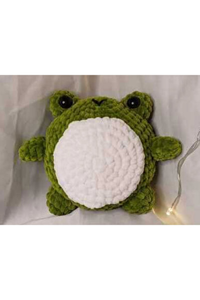 zeanqua El Yapımı Tek Parça Tığ İşi Peluş: Kurbağa Amigurumi