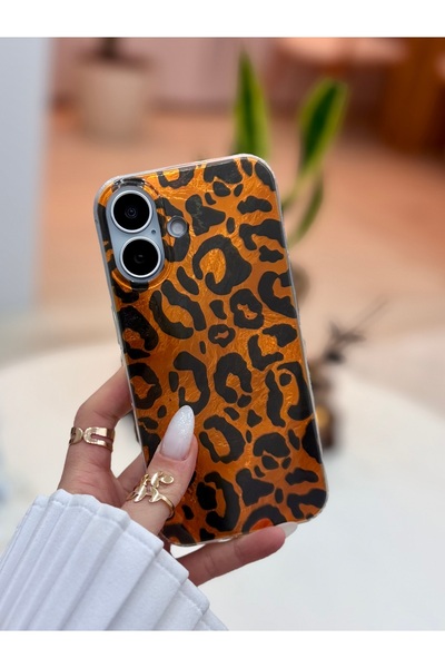 Go Aksesuar iPhone 17 Compatible Shine Leopard Color Gradient Shiny Design Si...