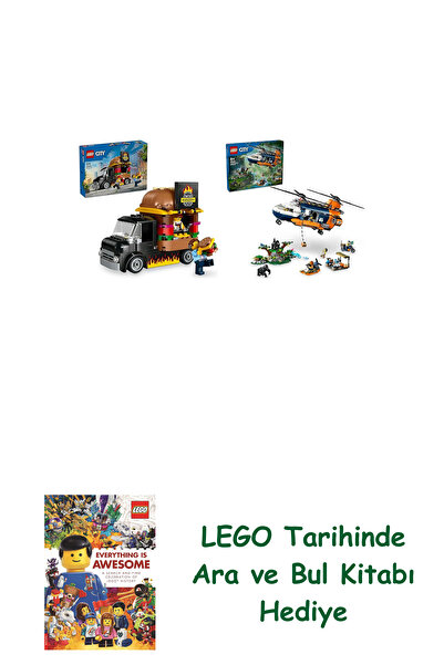 Bloomsbury Lego City Set 86 (60404 + 60437) + Lego Seek and Find Book Gift + ...