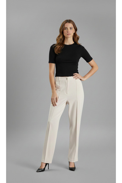 Birbal High Waist Front Palazzo Trousers