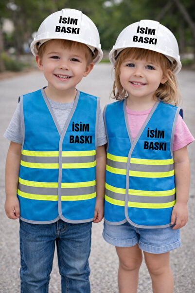 Teknik ÇOCUK MÜHENDİS YELEK SETİ ( İSİM BASKILI )