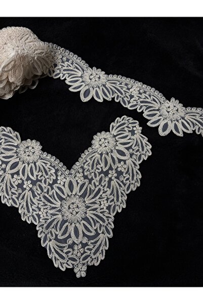 Butik Fransız dantel tek adet aplik kenar (runner) adet fiyatı