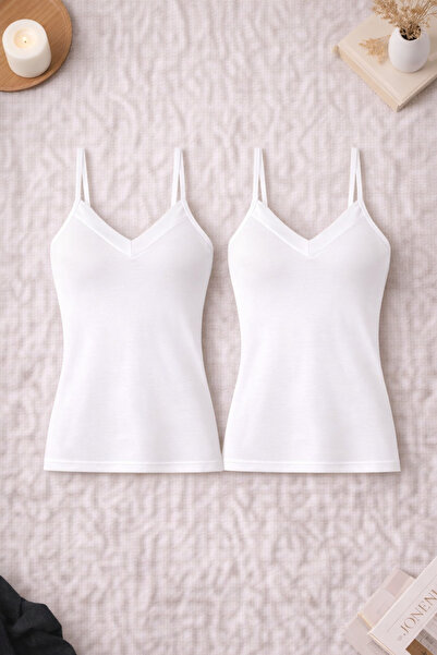 ROZELT Γυναικείο Σετ 2 Αθλητικών Μπλουζών από Βαμβάκι Modal με Λουράκια Lycra...