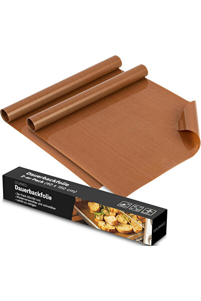 Gourmeo Folie de copt reutilizabilă, 40 x 150 cm, 2 buc., antiaderentă, rezis...