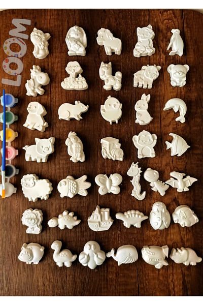 loom Sevimli Hayvanlar Ve Taşıtlar (38 adet birbirinden farklı) Anne Cocuk Et...