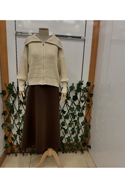 MODAELA Ψηλόμεση φούστα σκούμπα